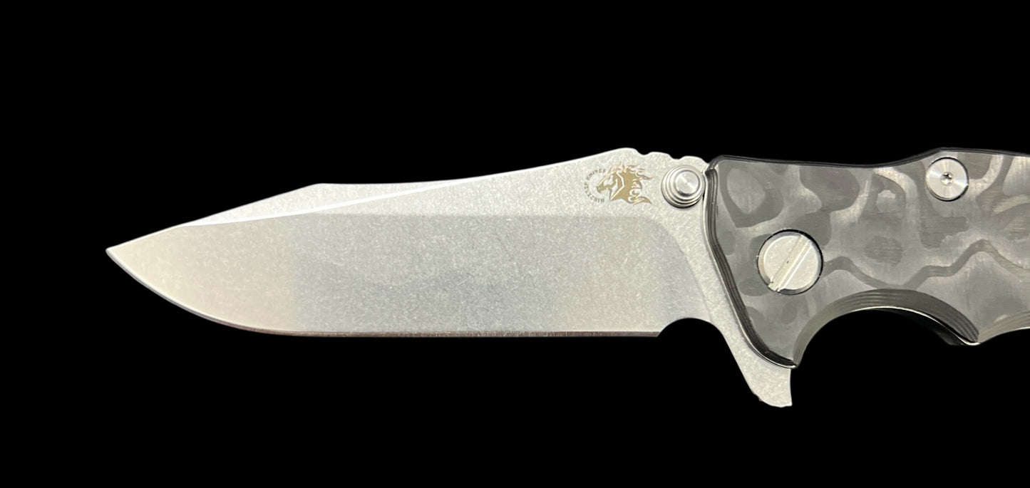 Eklipse-Spearpoint-S45VN-Stonewash-G10 & Carbon Fiber Scales