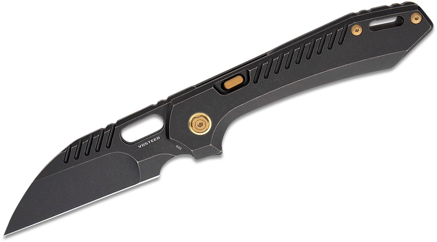 Vosteed Knives RSKAOS Mayhem Top Liner Lock Flipper Knife 3.46" M390 B NFL EDC Knives