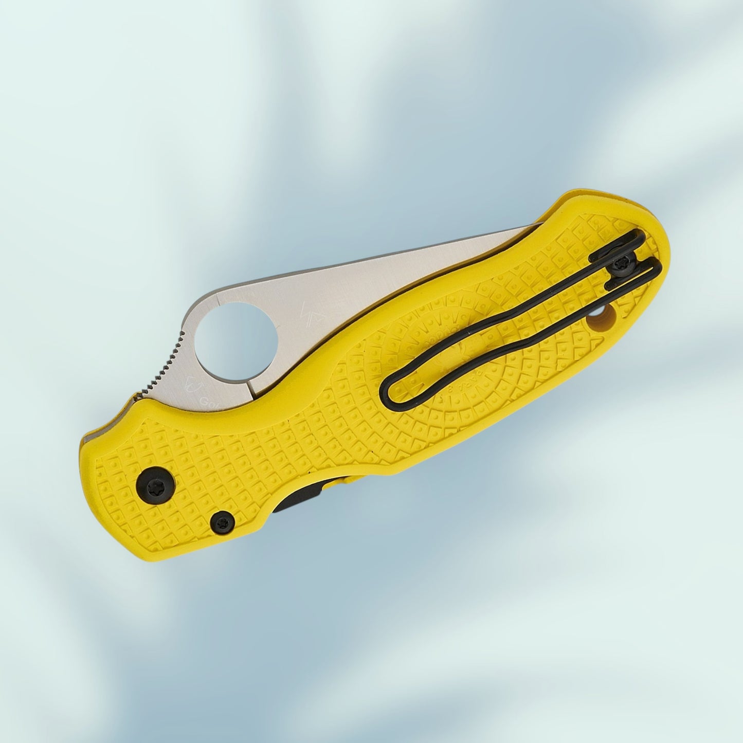 Spyderco Para 3 Salt Lightweight Compression Lock Folding Knife 2.92" CPM-MagnaCut Satin Serrated Blade, Yellow FRN Handles (Paramilitary 3) - C223SYL