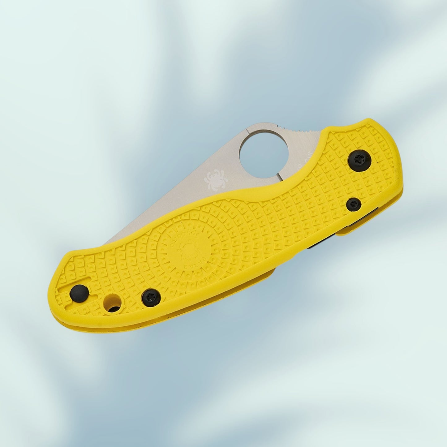 Spyderco Para 3 Salt Lightweight Compression Lock Folding Knife 2.92" CPM-MagnaCut Satin Serrated Blade, Yellow FRN Handles (Paramilitary 3) - C223SYL