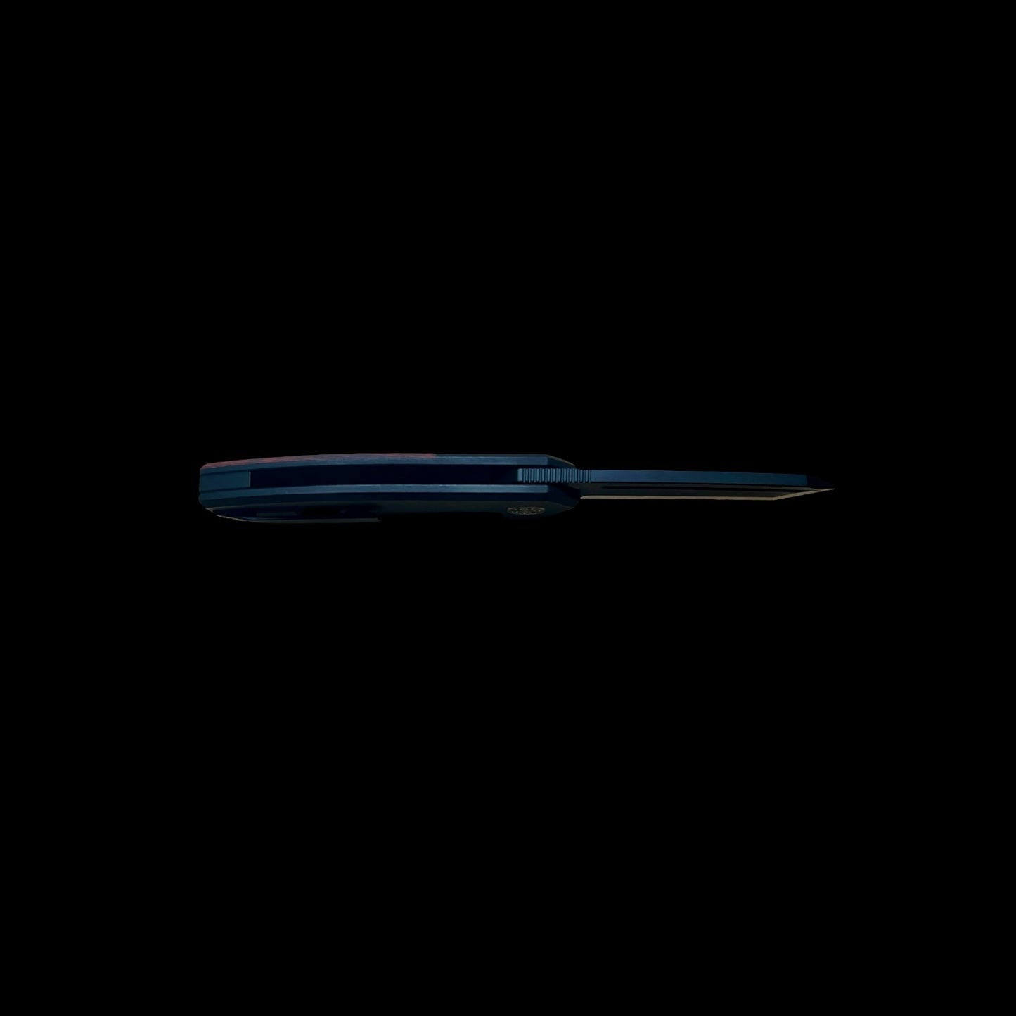BEANS BLADES Mini Warrior M390 Black PVD Tanto Blade with RK08D Mars Handle (BBBWFCARBONMARS)