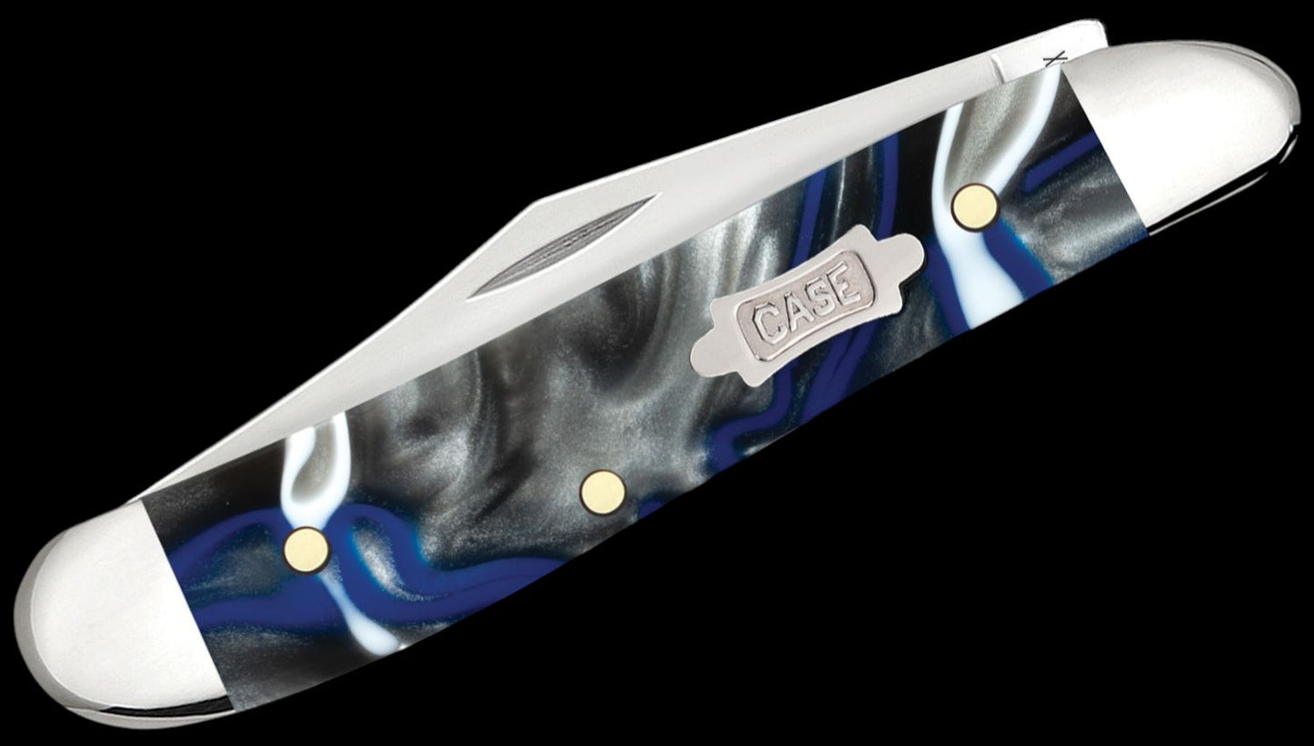 Case Smooth Pacific Tides Kirinite Peanut Pocket Knife 2.88" Closed (10220 SS), Slipjoint (non-locking) - 53815