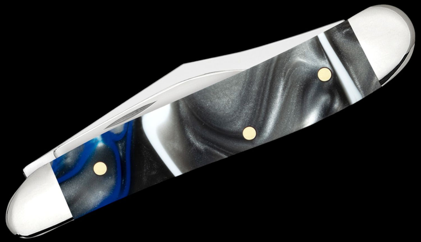 Case Smooth Pacific Tides Kirinite Peanut Pocket Knife 2.88" Closed (10220 SS), Slipjoint (non-locking) - 53815