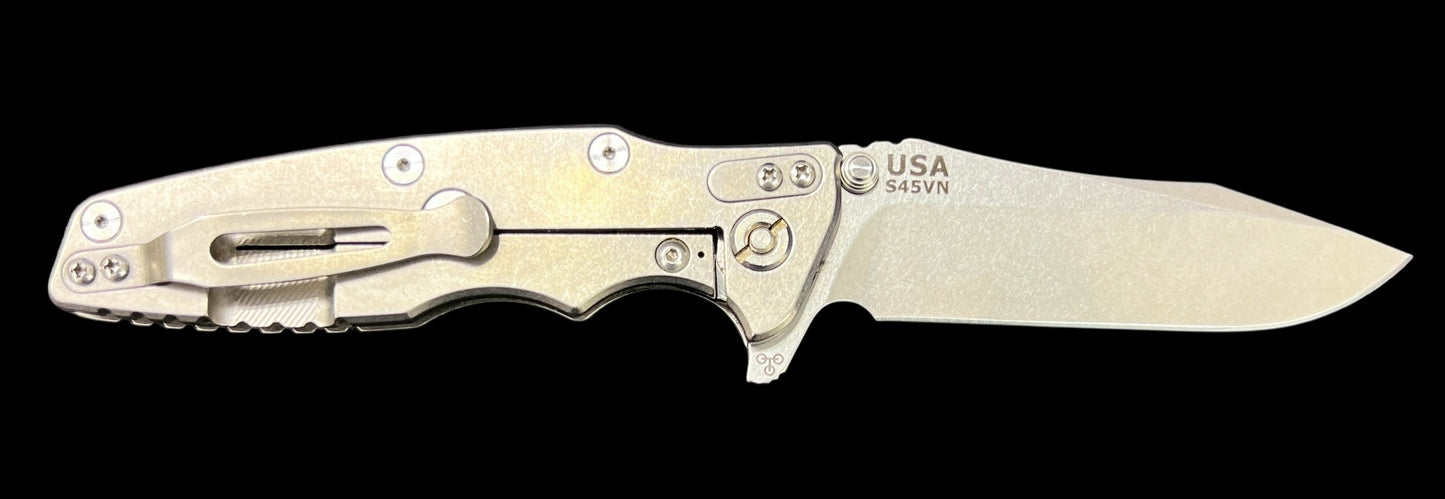 Eklipse-Spearpoint-S45VN-Stonewash-G10 & Carbon Fiber Scales