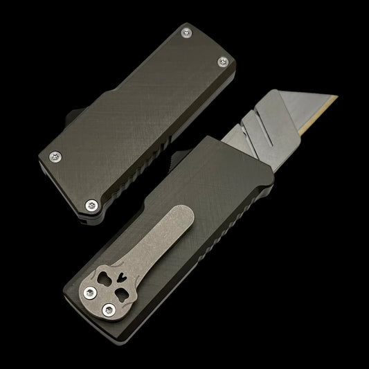 Chaves Auto C.H.U.B OTF w/ Crosshatch Gray Handles