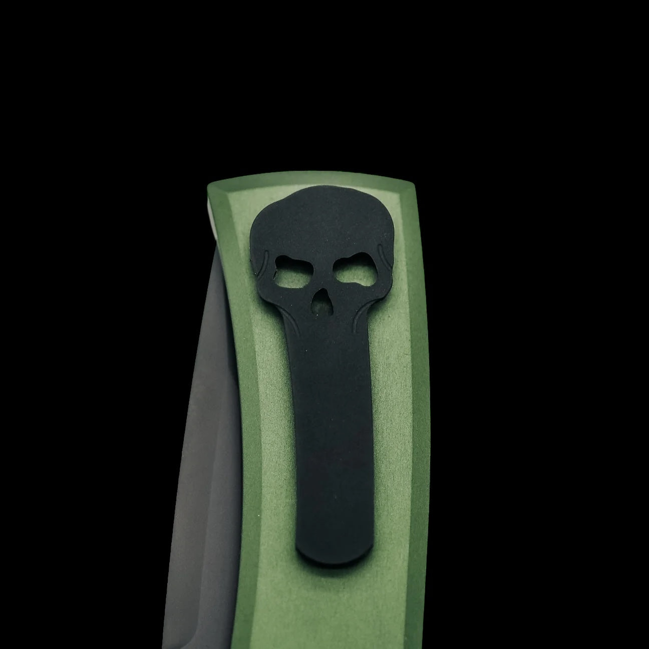 Chaves Knives Pro-Tech Redencion 229 -Green Aluminum Handles and Black DLC Tanto Blade