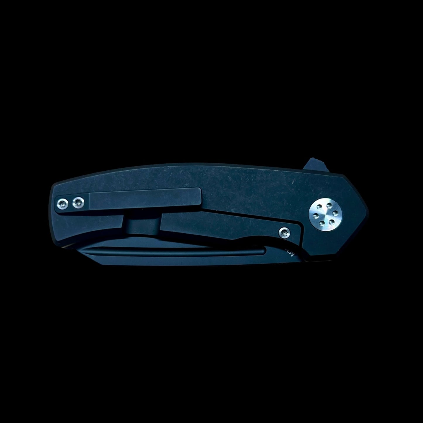 BEANS BLADES Mini Warrior M390 Black PVD Tanto Blade with RK08D Mars Handle (BBBWFCARBONMARS)