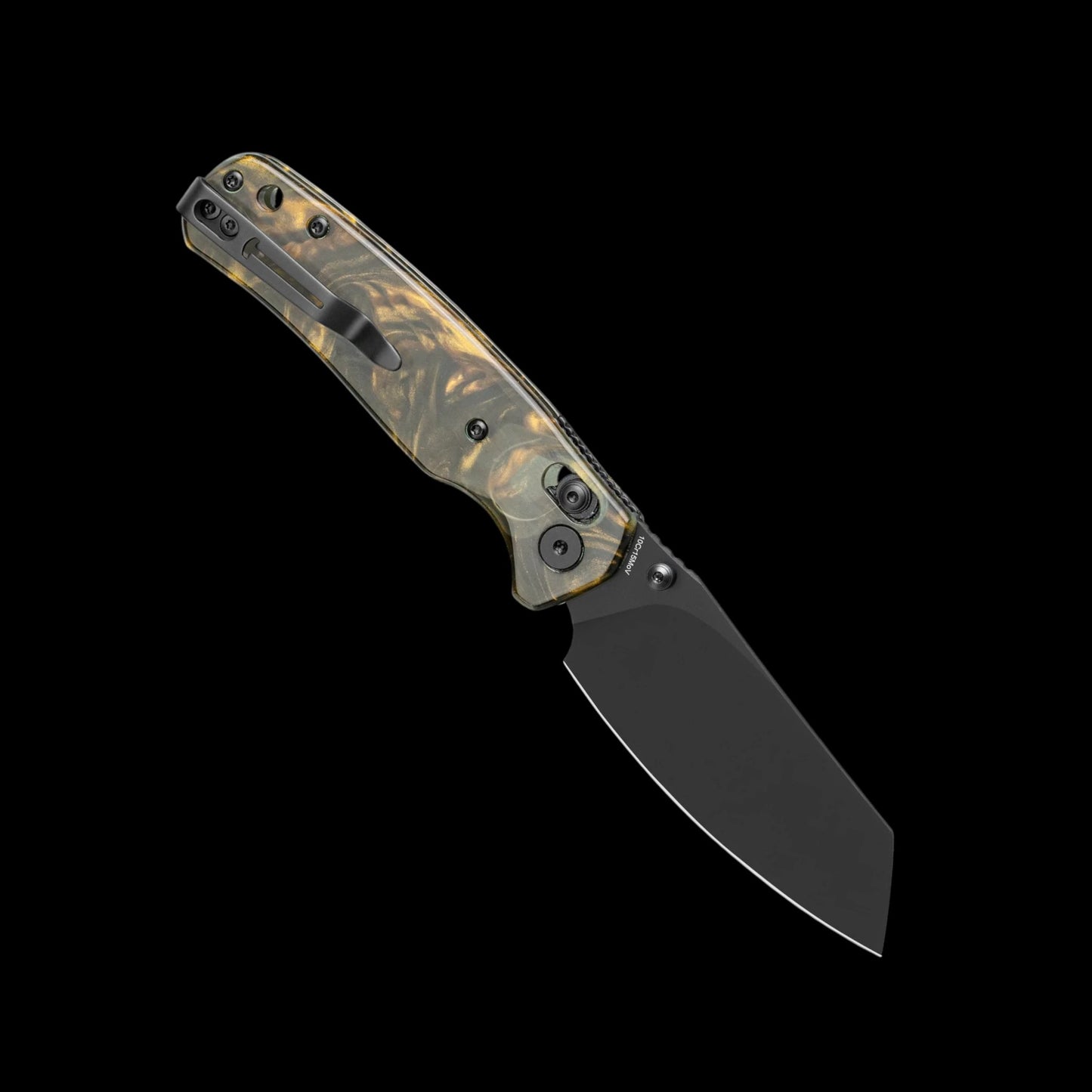 BESTECHMAN CICADA'S WING BMK06S: 3.15" 10Cr15MoV Blade, Resin Scales, B-Lock, Folding Knife