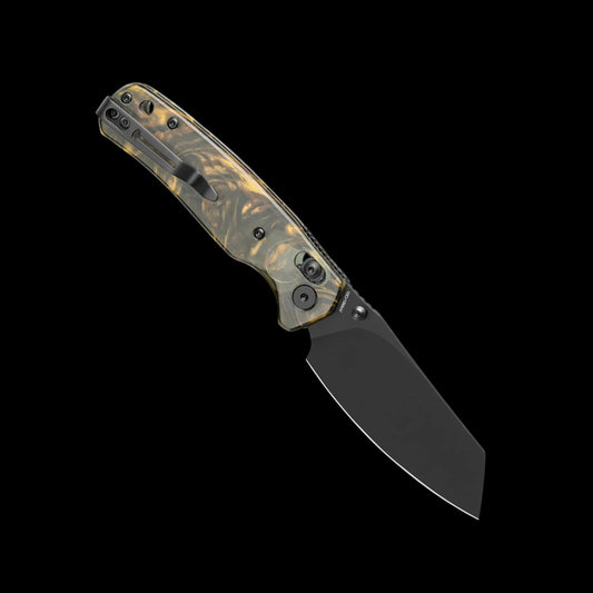 BESTECHMAN CICADA'S WING BMK06S: 3.15" 10Cr15MoV Blade, Resin Scales, B-Lock, Folding Knife