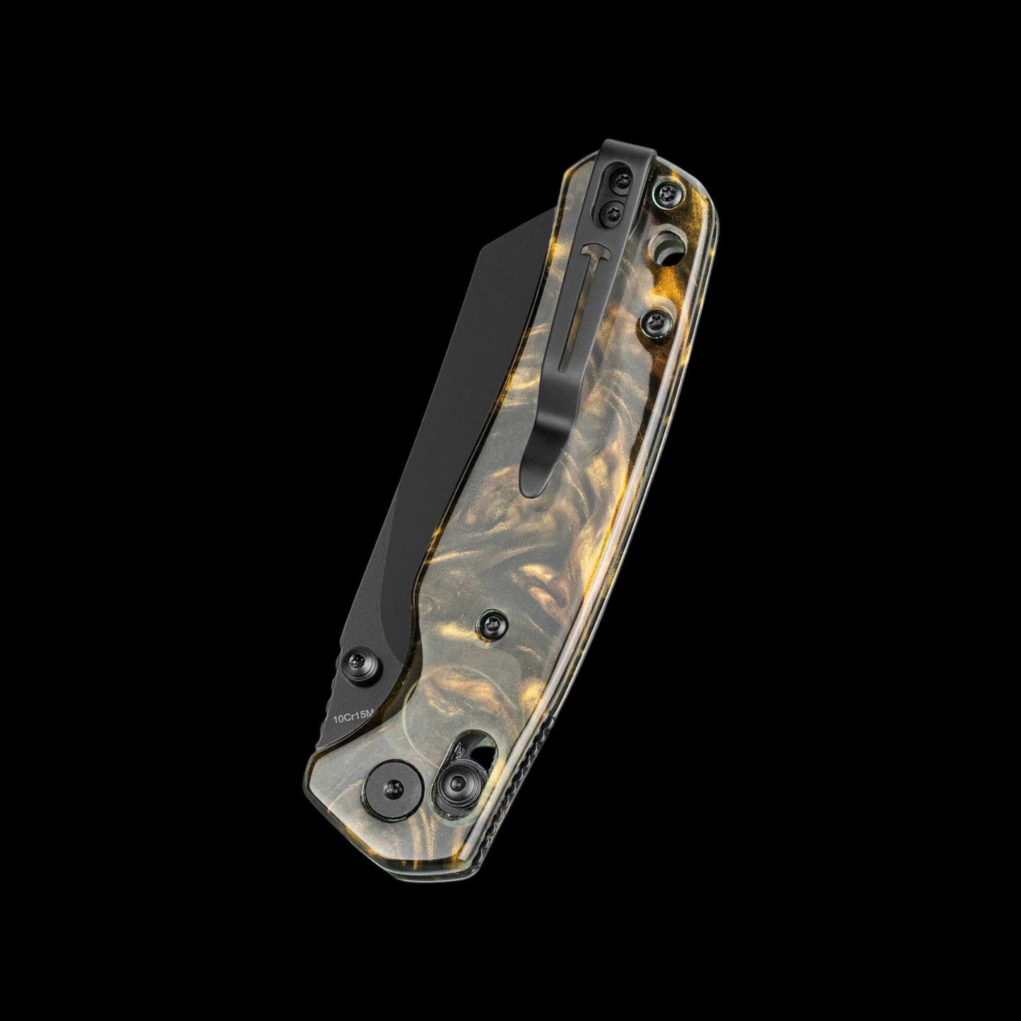 BESTECHMAN CICADA'S WING BMK06S: 3.15" 10Cr15MoV Blade, Resin Scales, B-Lock, Folding Knife