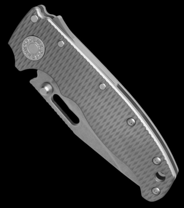Demko Knives AD20.5 Clip Point Shark-Lock Knife Milled Titanium (3.2" SW 3V)