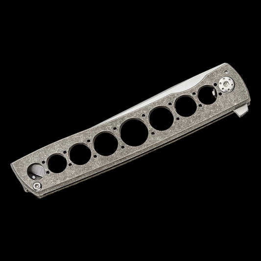 Boker Plus Brad Zinker Urban Trapper Flipper Knife 3.4" VG10 Satin Tanto Blade, Gray Titanium Handles, Frame Lock - 01BO721