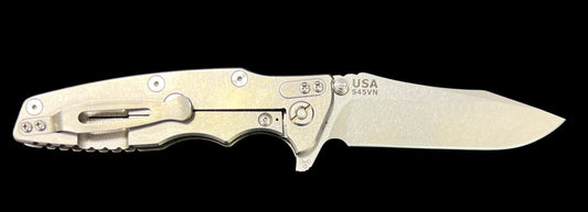 Eklipse-Spearpoint-S45VN-Stonewash-G10 & Carbon Fiber Scales