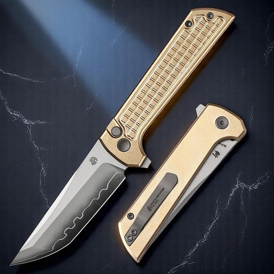 North Mountain Blade Aluminum bronze Tanto CNC Exclusive SLD-Magic Chop 2 2403B