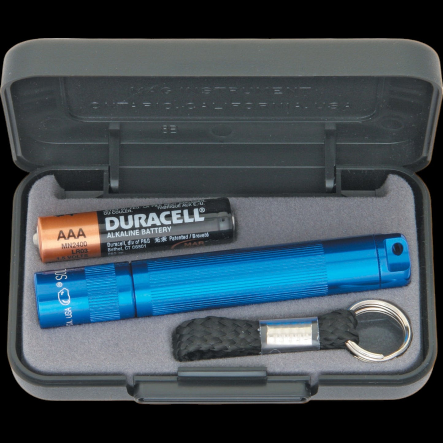 Maglite Solitaire 1-Cell AAA Incandescent Flashlight (Blue, Presentation Box)