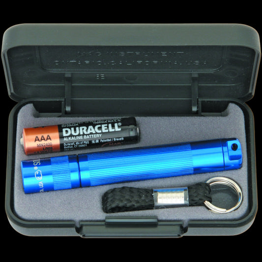 Maglite Solitaire 1-Cell AAA Incandescent Flashlight (Blue, Presentation Box)