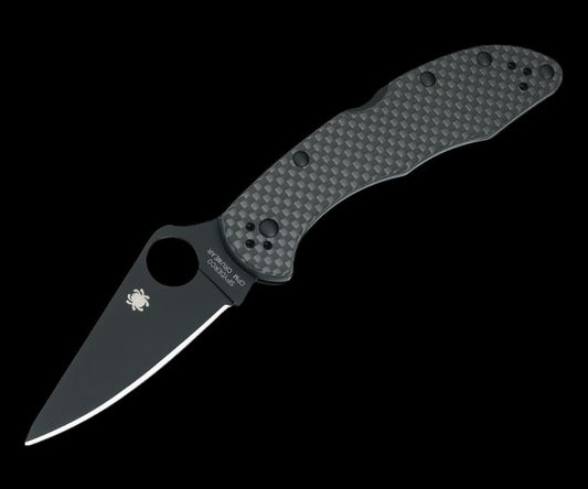 Delica 4 Carbon Fiber Scales TiCN Black CPM Cru-Wear - Distributor Exclusive