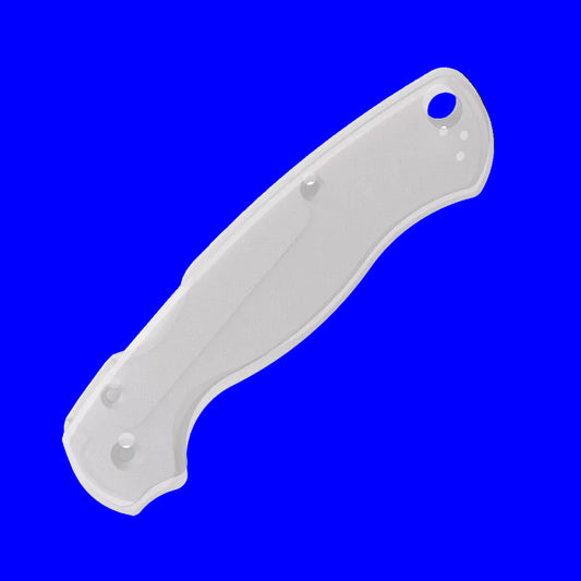 Flytanium Injection Molded Scales - Spyderco Paramilitary 2 - Clear