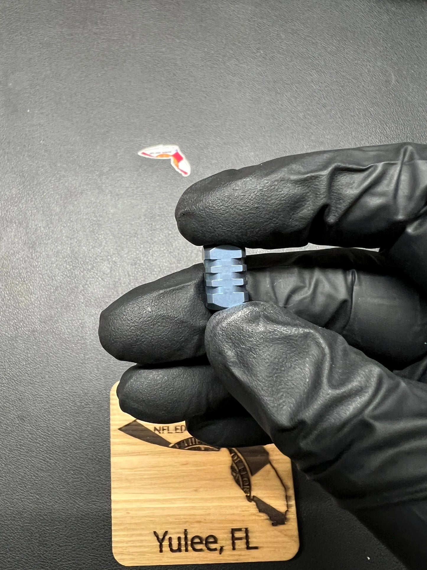 TEC Accessories 24 S1 Lanyard Bead Titanium with Titanium Construction - Anodized Green