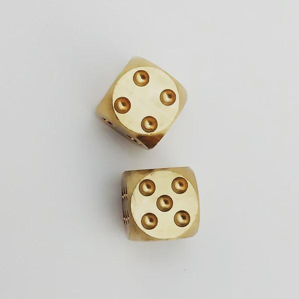 Coeburn Tool | Large Pair of Solid Brass Playing Dice CT3008