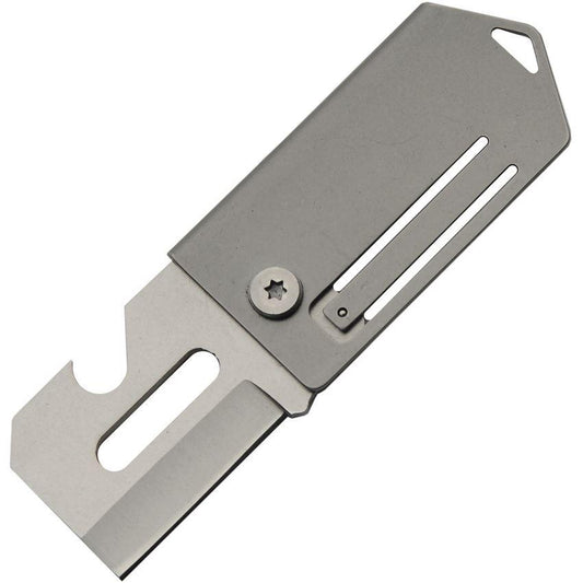 211608GY Dog Tag Cutter Folder Knife Gray