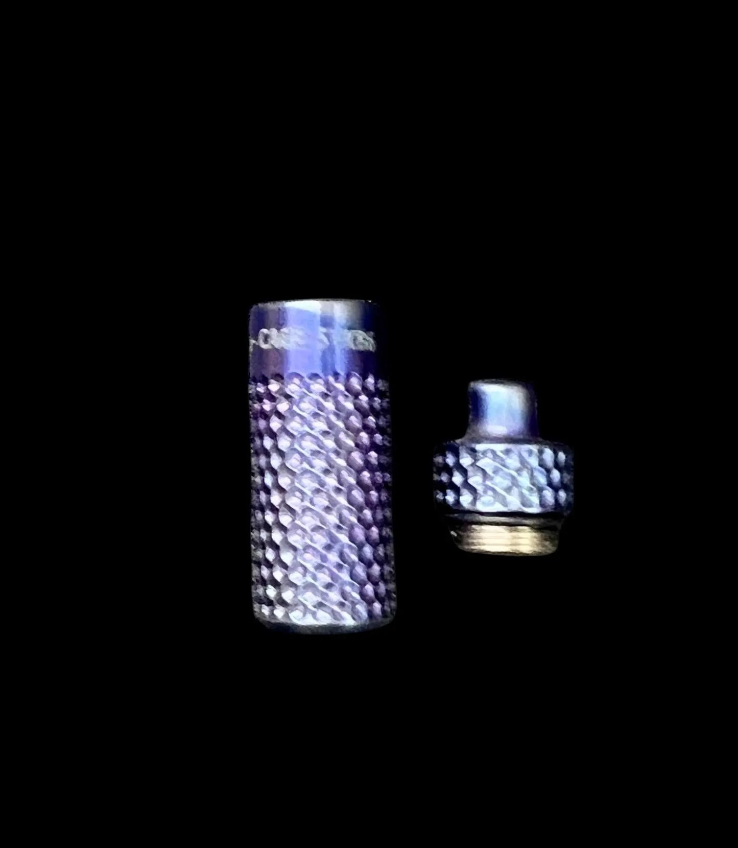 Titanium Capsule Titanium dimple pattern Anodized -MAR067