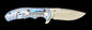 Kizer Cutlery Ki401C2 V3 Flipper 3.58" S35VN Black Blade, Rainbow Milled Titanium Handles, Frame Lock - Ki4401C2