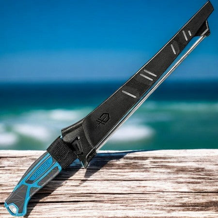 Gerber 3559 Controller Fillet Knife 10in with Blue Glass Reinforced Polypropylene Handle