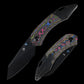 Kansept K9 | Bolster Liner Lock | 80S Camo Carbon & Blackwash Titanium | 3.63" CPM S35VN | Kenison Knives Design | K1151A3