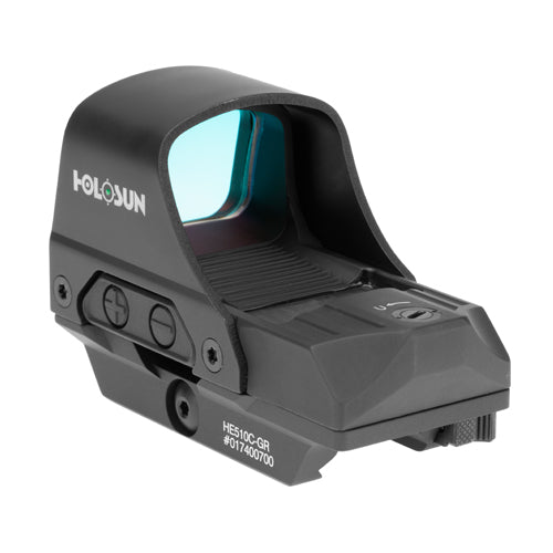 Holosun HE510C-GR Green Multi-Reticle Circle Dot Reflex Sight w/ Solar Failsafe and Shake Awake - HE510C-GR