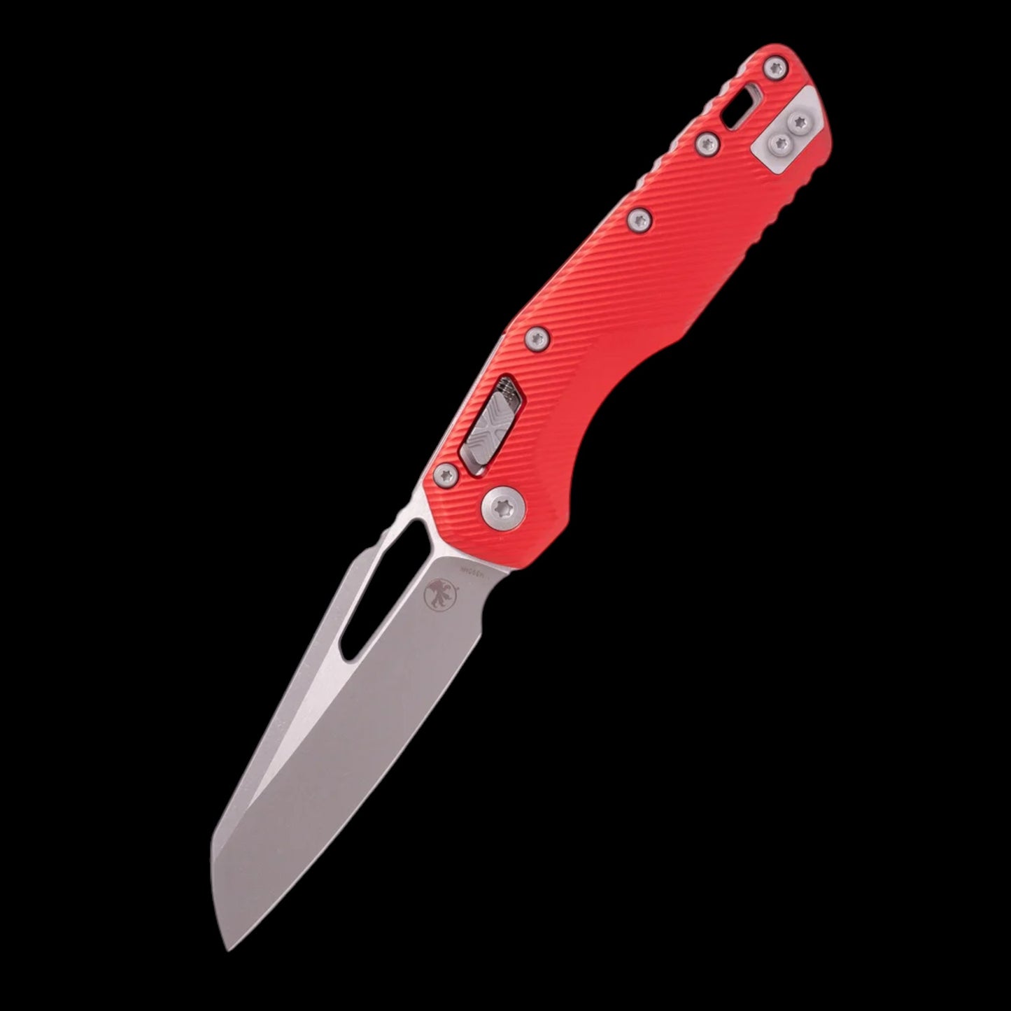 Microtech MSI Mini RAM-LOK Fluted Red Aluminum Handle Apocalyptic Standard 210M-10APFLRD