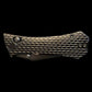 AUXMFG COFFIN CROSSBAR 2.7" EDC FOLDING KNIFE BLACK ANODIZED ALUMINUM  SCALES - BLACK PVD BLADE
