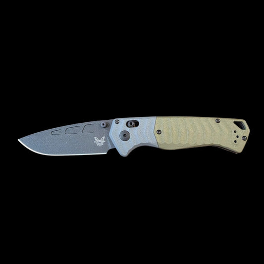 Benchmade PSK - Gray/OD Green G-10 (3.45" CPM-MagnaCut) 593BK