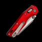 Microtech MSI Mini RAM-LOK Fluted Red Aluminum Handle Apocalyptic Standard 210M-10APFLRD