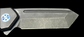 BEANS BLADES Mini Warrior M390 Black PVD Tanto Blade with Carbon Fiber Twill Handle (BBBWFCARBONTWILL)