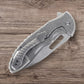 MECHFORCE RICK LALA COLLAB SENTRY FOLDING KNIFE SCROLL PATTERN TITANIUM HANDLE M390
