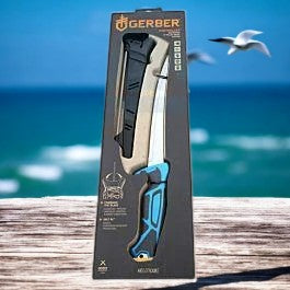 Gerber 3559 Controller Fillet Knife 10in with Blue Glass Reinforced Polypropylene Handle