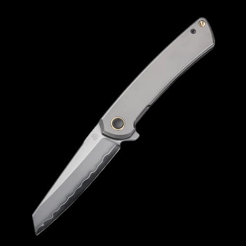 North Mountain Echo 3.5" Sheepsfoot Blade Flat Titanium Handles w/ Smooth Flippers