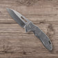 MECHFORCE RICK LALA COLLAB SENTRY FOLDING KNIFE SCROLL PATTERN TITANIUM HANDLE M390