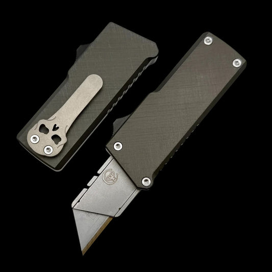 Chaves Auto C.H.U.B OTF w/ Crosshatch Gray Handles