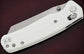 Bestechman Cicada's Wing B-Lock Folding Knife 3.15" Satin Reverse Tanto Blade, White G10 Handles, AXIS/Crossbar Lock - BMK06L