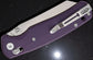 Bestechman Cicada's Wing B-Lock Folding Knife 3.15" Satin Reverse Tanto Blade, Purple G10 Handles, AXIS/Crossbar Lock - BMK06M