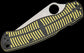 Spyderco Paramilitary 2 Salt Compression Lock Folding Knife 3.45" CPM-MagnaCut Satin Blade, Yellow/Black G10 Handles - C81GBKYLMCP2