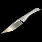 Ketuo Knife Usurper Liner Lock Folding Knife 3.43" M390 DLC Tanto Blade, DLC "Dragon Shard" Titanium Handles, Blue Pivot Collar, Blue Clip - KT-Usurper DLC