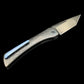 Ketuo Knife Usurper Liner Lock Folding Knife 3.43" M390 DLC Tanto Blade, DLC "Dragon Shard" Titanium Handles, Blue Pivot Collar, Blue Clip - KT-Usurper DLC