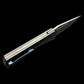 Ketuo Knife Usurper Liner Lock Folding Knife 3.43" M390 DLC Tanto Blade, DLC "Dragon Shard" Titanium Handles, Blue Pivot Collar, Blue Clip - KT-Usurper DLC