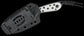 Kizer Cutlery Maksim Epifantsev BUDDY Fixed Blade Knife 3" Nitro-V Black PVD Drop Point Blade, Black and White G10 Handles, Kydex Sheath - 1081A3