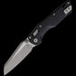 Microtech 210M-10APFL MSI Mini RAM-LOK Manual Folding Knife 3.19" Bohler M390MK Apocalyptic Modified Sheepsfoot Plain Blade, Black Fluted Aluminum Handles, Reversible Deep Carry Clip, AXIS/Crossbar Lock