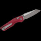 Microtech 210M-10APFLMR MSI Mini RAM-LOK Manual Folding Knife 3.19" Bohler M390MK Apocalyptic Modified Sheepsfoot Plain Blade, Merlot Fluted Aluminum Handles, Reversible Deep Carry Clip, AXIS/Crossbar Lock
