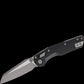 Microtech 210M-10APFL MSI Mini RAM-LOK Manual Folding Knife 3.19" Bohler M390MK Apocalyptic Modified Sheepsfoot Plain Blade, Black Fluted Aluminum Handles, Reversible Deep Carry Clip, AXIS/Crossbar Lock